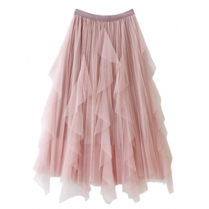 Long RUFFLE SKIRT Long Tutu - Womens Halloween Costumes